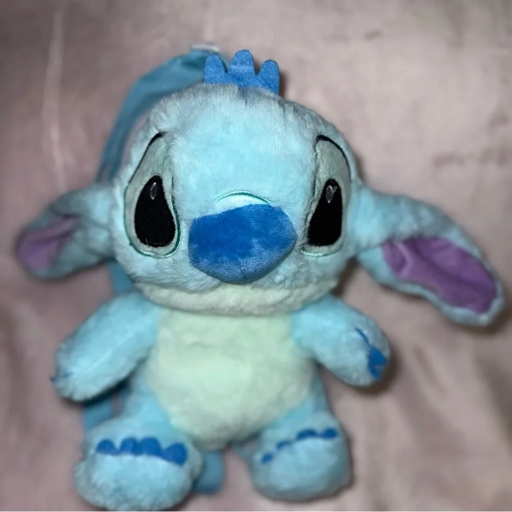 Stitch Plush Doll Backpack Lilo & Stitch Plush Toy Zipper Pouch Bag New